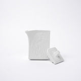 Soy Pot Squared 150ml Textured White Glaze