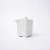 Soy Pot Squared 150ml Textured White Glaze