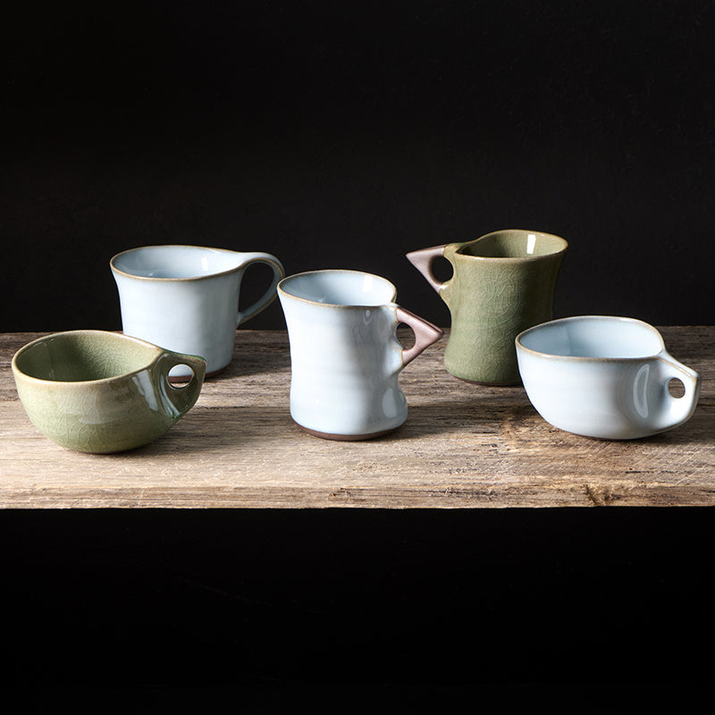 Cup 100ml Arc Ice Blue Glaze