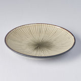 Side Plate 19cm Green Converging Line Glaze