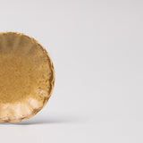 Kitchen & Bathroom DIY: Sauce Dish 8cm Scallop Ochre Fade Glaze