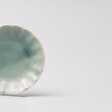 Condiments & Sauces: Sauce Dish 8cm Scallop Celadon Gloss Glaze