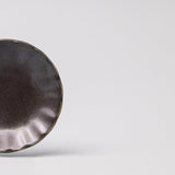 Buffets & Sideboards: Sauce Dish 8cm Scallop Black Glaze