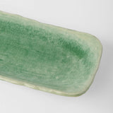 Plate Sashimi 31cm Amane Emerald Glaze