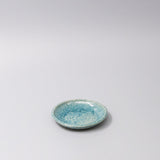 Condiments & Sauces: Sauce Dish 11.5cm Crackle Turquoise Glaze