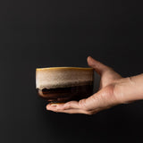 Teas & Accessories: Matcha Tea Bowl 11cm Brown with Milky White