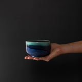 Teas & Accessories: Matcha Tea Bowl 11.5cm Turquoise Drip