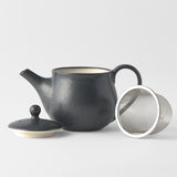 Teas & Accessories: Teapot 400ml Matte Black Glaze