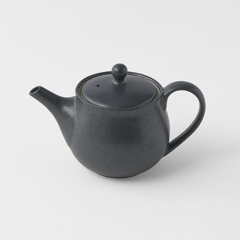 Teas & Accessories: Teapot 400ml Matte Black Glaze