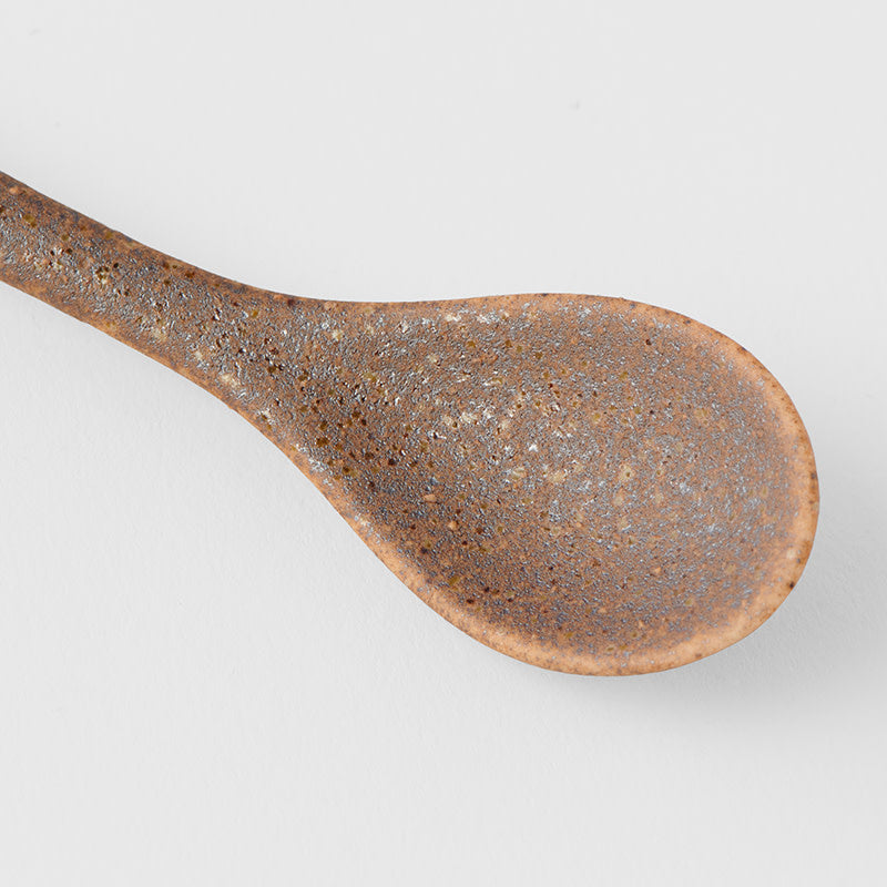 Spoon Small Bisque Indigo Shibori