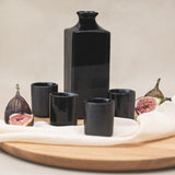 Oven Mitts & Pot Holders: Sake Set 5pcs Gunmetal Black Glaze
