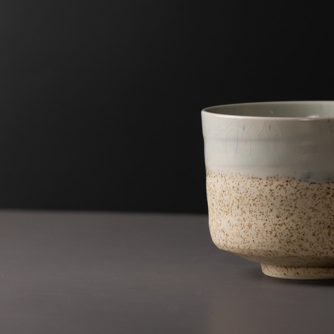 Novelty Gifts: Matcha Tea Bowl 10cm Aozora Fleck