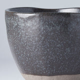 Disposable Cups: Lopsided Mug 200ml Black and Bisque Glaze