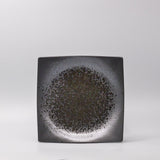 Plate Square 22cm Black Pearl Glaze