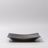 Plate Square 22cm Black Pearl Glaze