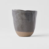 Disposable Cups: Lopsided Mug 275ml Black & Bisque Glaze