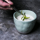 Disposable Cups: Lopsided Mug 275ml Black & Bisque Glaze