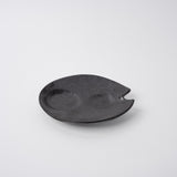 Arts & Crafts: Plate Dimpled 15cm Craft Black Glaze