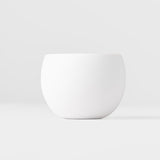 Teas & Accessories: Cup Shochu 8.5cm Matte White & Light Blue Glaze
