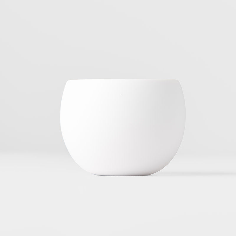 Cup Shochu 8.5cm Matte White & Light Pink Glaze