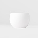 Teas & Accessories: Cup Shochu 8.5cm Matte White & Light Pink Glaze