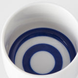 Teas & Accessories: Sake Cup Ochoko 60ml Blue Target Glaze