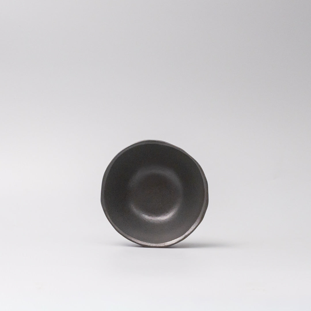 Lopsided Bowl 11.5cm Black Glaze
