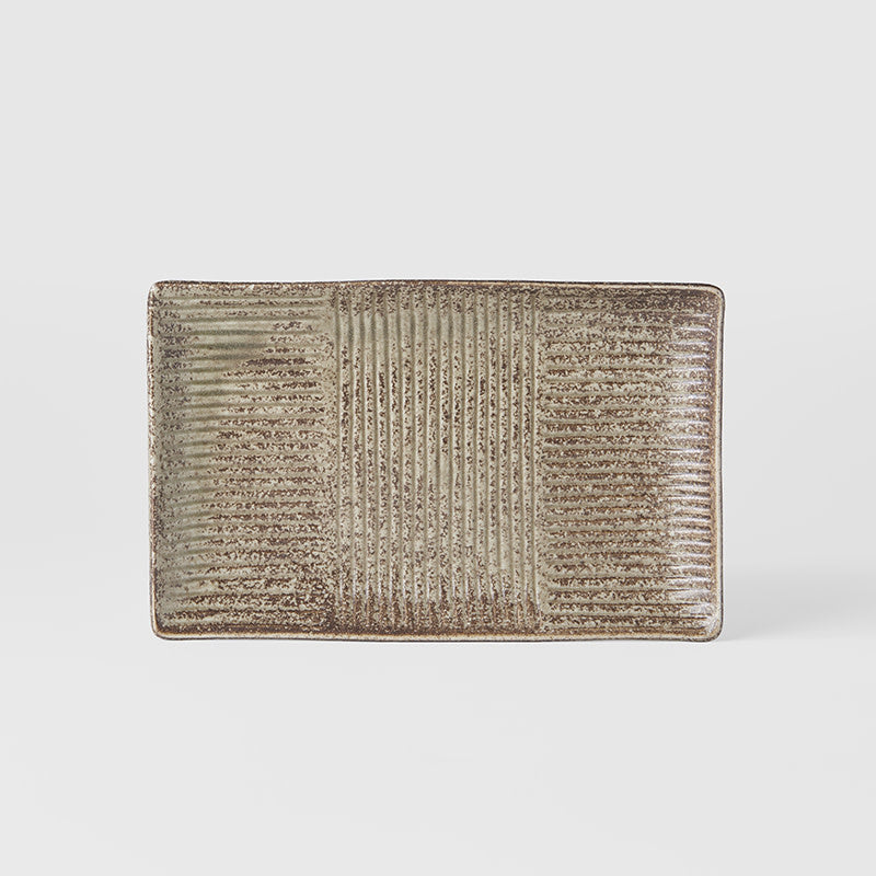 Sushi Plate 21cm Light Brown Glaze