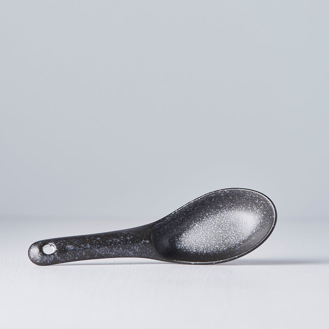 Spoon Small 15cm Kanso Matt Black Glaze