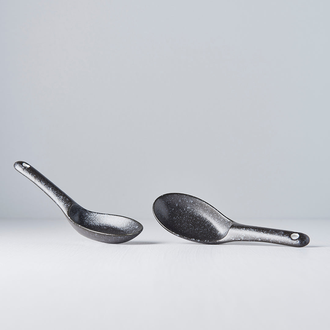 Spoon Small 15cm Kanso Matt Black Glaze