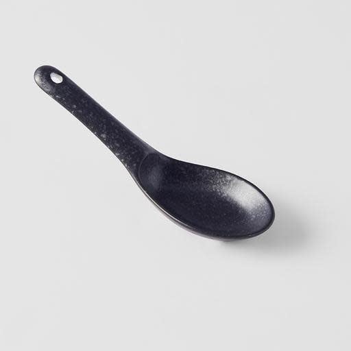 Spoon Small 15cm Kanso Matt Black Glaze