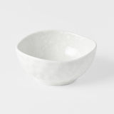 Sauce Dish Organic Shape 9cm Kanso Soft White Glaze