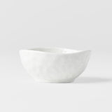 Sauce Dish Organic Shape 9cm Kanso Soft White Glaze