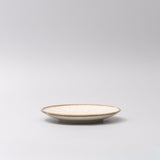 Shower Accessories: Tapas Plate 17cm Ivory Pearl Glaze