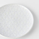Novelty Gifts: Tapas Plate 17cm White Star Glaze