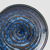 Shower Accessories: Tapas Plate 17cm Copper Swirl Glaze