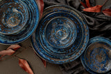 Shower Accessories: Tapas Plate 17cm Copper Swirl Glaze
