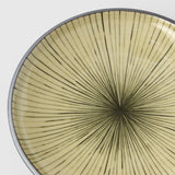 Kitchen & Bathroom DIY: Tapas Plate 17cm Green Converging Line Glaze