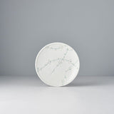 Novelty Gifts: Tapas Plate 17cm White Blossom Glaze