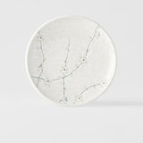 Novelty Gifts: Tapas Plate 17cm White Blossom Glaze