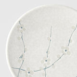 Novelty Gifts: Tapas Plate 17cm White Blossom Glaze