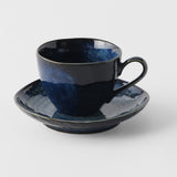 Teas & Accessories: Cup 8.5cm 160ml Kanso Indigo Blue Glaze