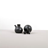 Soy Pot Minoyaki Porcelain 110ml Matte Black Glaze