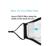 Skincare Masks & Peels: Face Mask Reusable Cotton Cloth Fabric w 2 Pm2.5 Perfect Fit Adjustable Black
