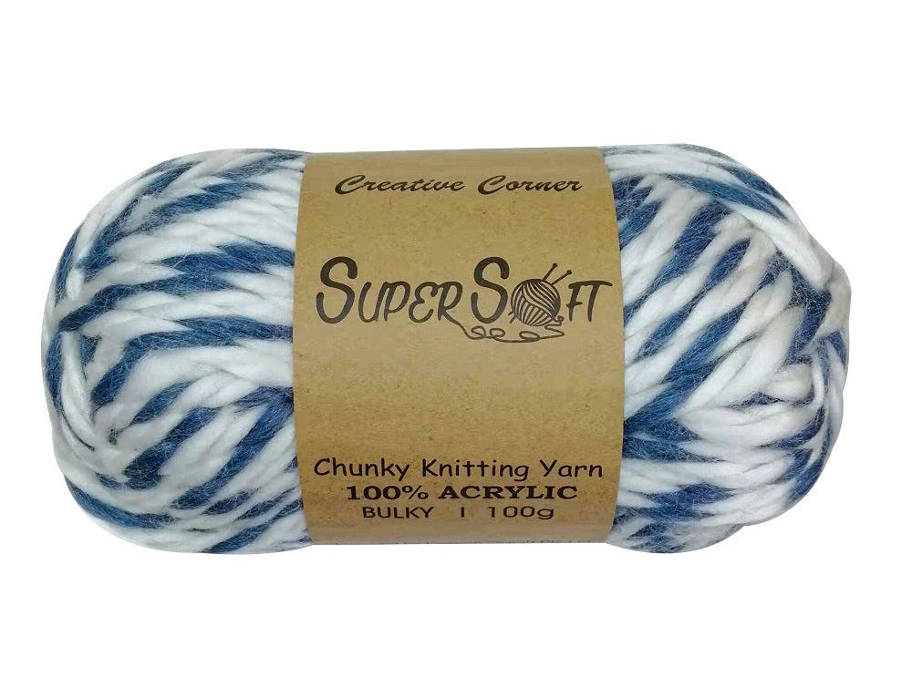 Men's Knitwear & Sweaters: bulk 12 Nautical Chunky Super Soft Knitting Yarn