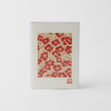 Card Chiyogami Blossom & Gold Handmade Greeting