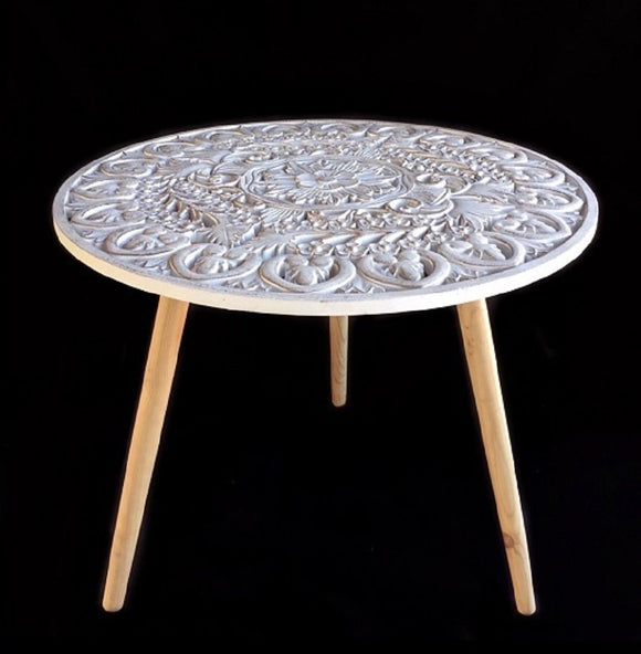 Tribal Round Side Table  60x55cm