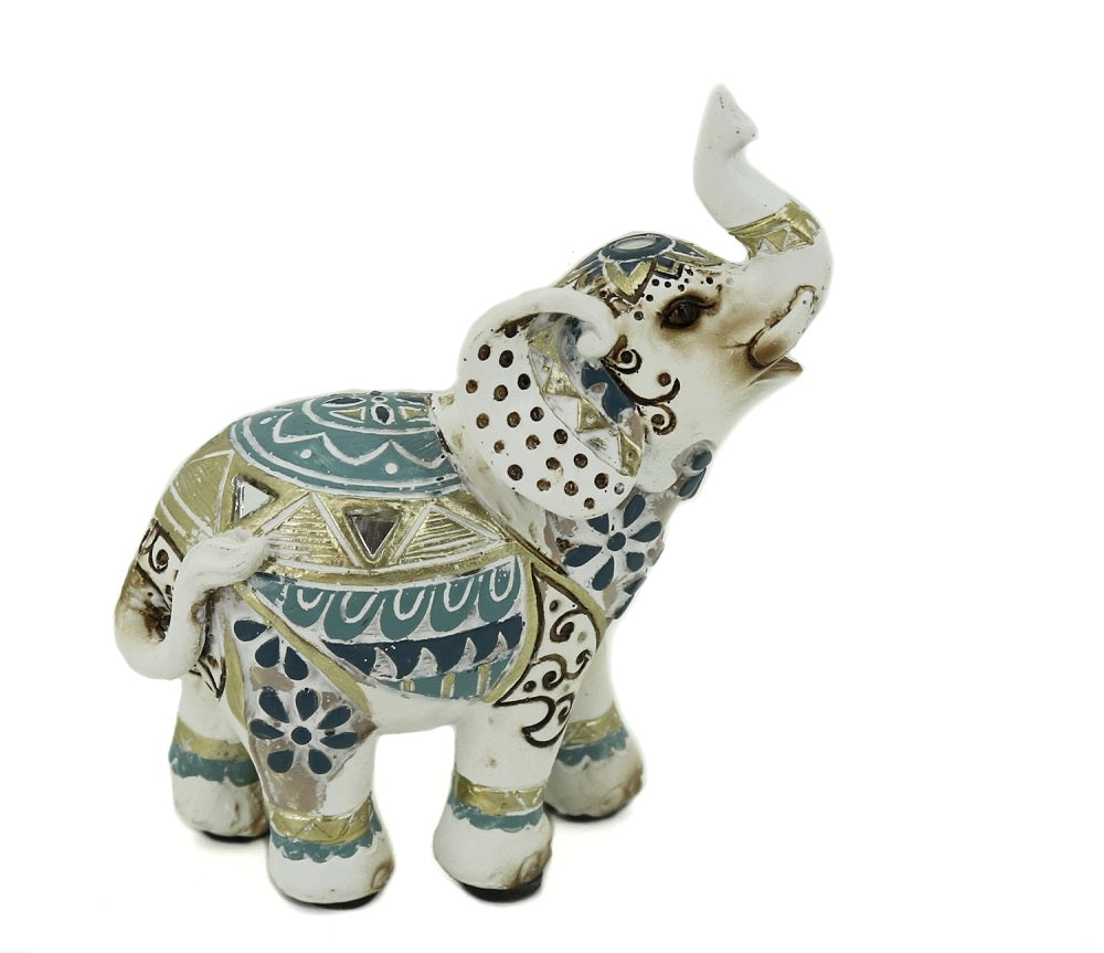 Posters, Paintings & Prints: Mosaic Elephant Statue / Ornament 10cm