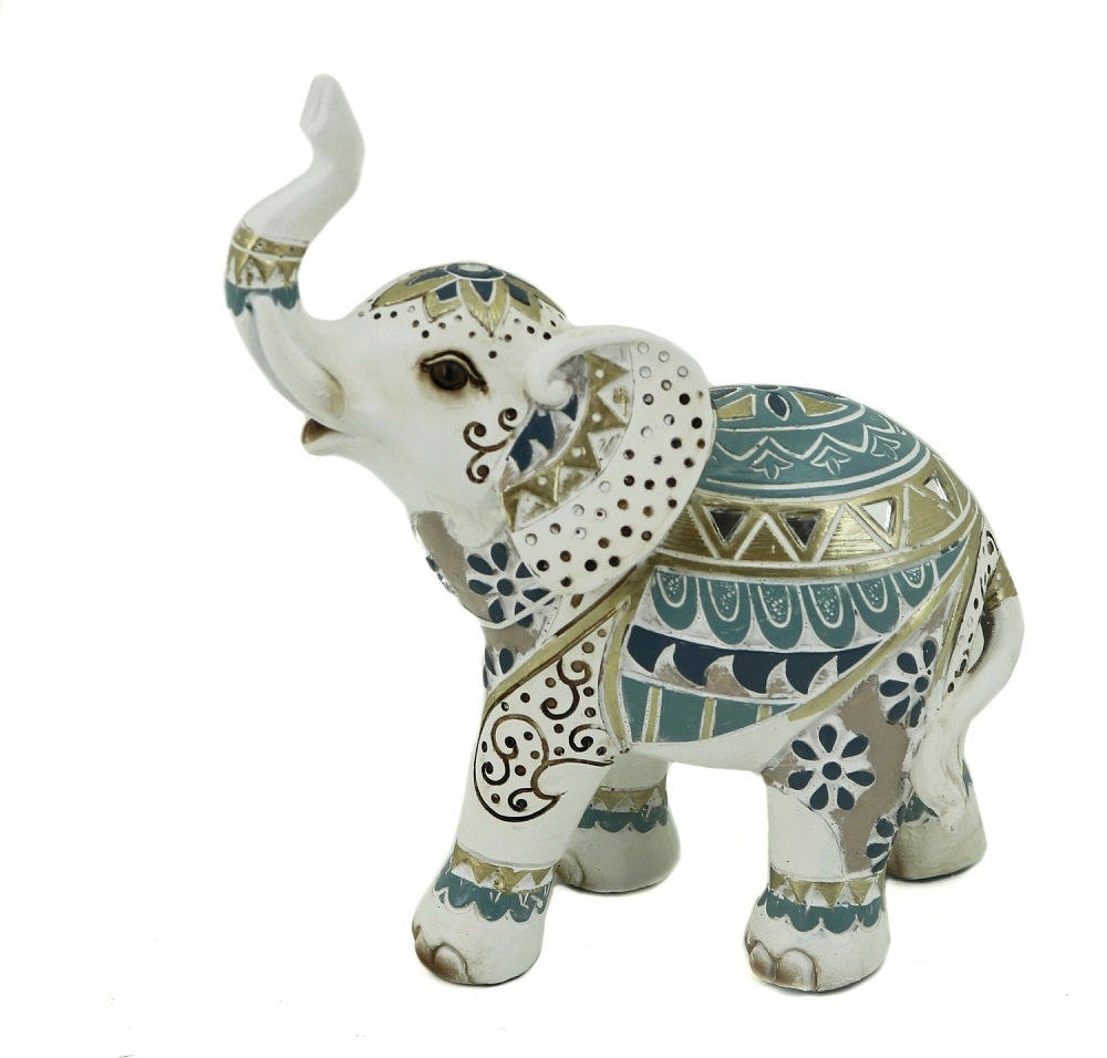 Posters, Paintings & Prints: Mosaic Elephant Statue / Ornament 18cm