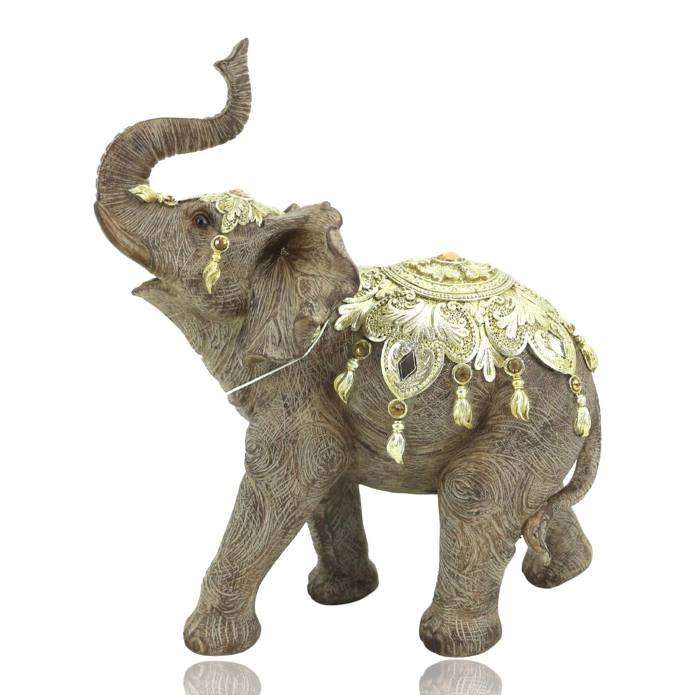 Mannequins: Elephant w Sculpted Ornament Statue 26cm